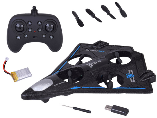 Remote Controlled Lightweight Drone with LED Effects and 360° Stunts RC0751