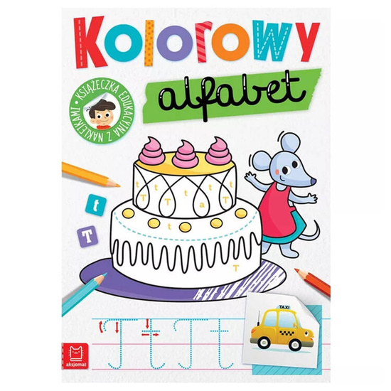 Aksjomat Kolorowy alfabet Edukacyjna książeczka do nauki liter KS0916
