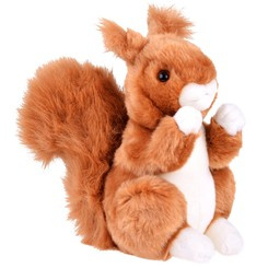 Red squirrel mascot 22cm plush 13398