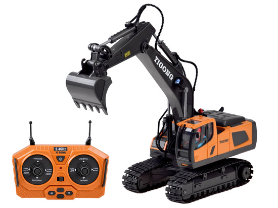 Excavator on crawlers controlled by remote control RC0599