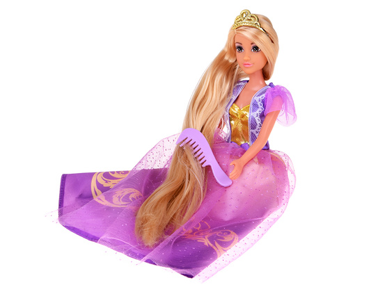 Long-haired princess doll in a ball gown + accessories ZA5704