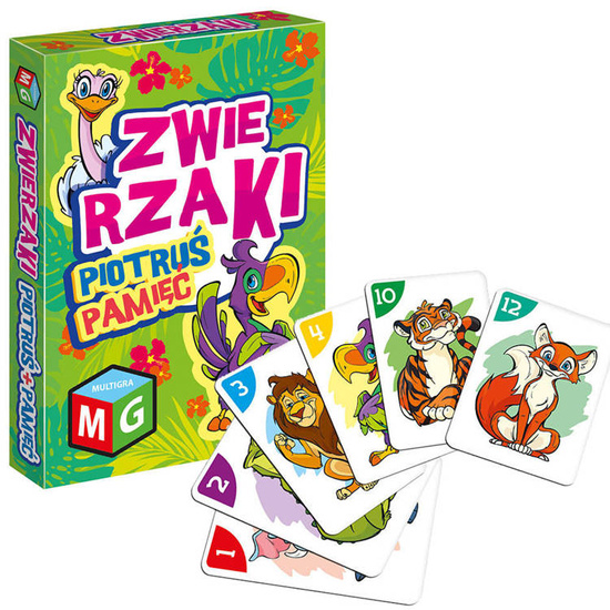 Piotruś card game Piotruś ANIMALS Memory GR0566