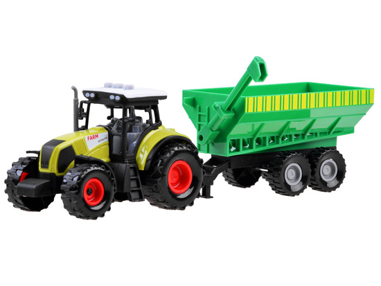 Zestaw 3 x Traktor + przyczepa dla farmera ZA3908