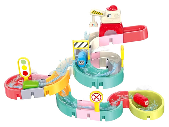 Bath toy slide track for water cars 37pcs ZA5926