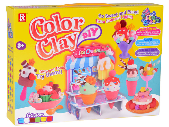 Create a creative dessert! ICE CREAM SHOP modeling clay + accessories ZA5711