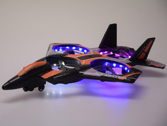 Zdalnie sterowany dron combat -pojazd latający+kolorowe diody RC0704 PO