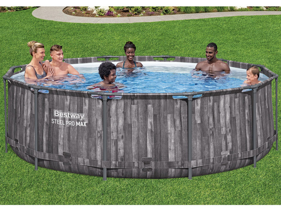 Bestway Frame Pool 366x100cm 10in1 Wood 5614X
