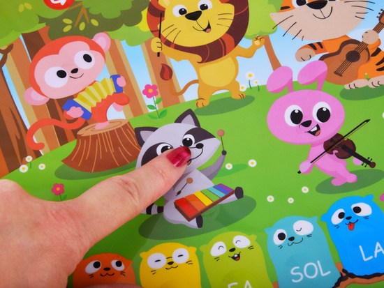 Educational interactive organ with animals, sounds, melodies ZA5955