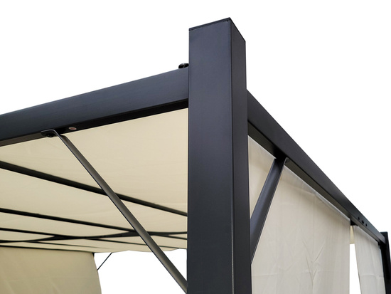 Garden PERGOLA Para Sole ZONA 3x3x2m Waterproof roofing ROLLERS SP0836