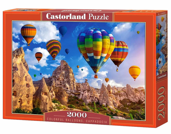 Puzzle 2000 elementów C-200900 Colorful Balloons, Cappadocia balony