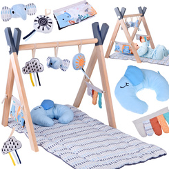 Wooden Baby Gym Educational Play Mat for Infants ZA5882