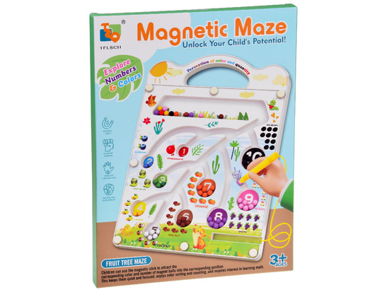 Magnetic puzzle board maze learning colors counting ZA5741