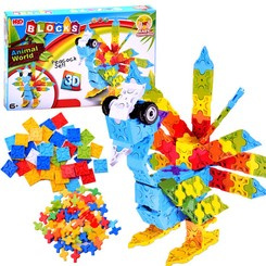 Colorful creative building blocks 3D peacock 227pcs ZA2519