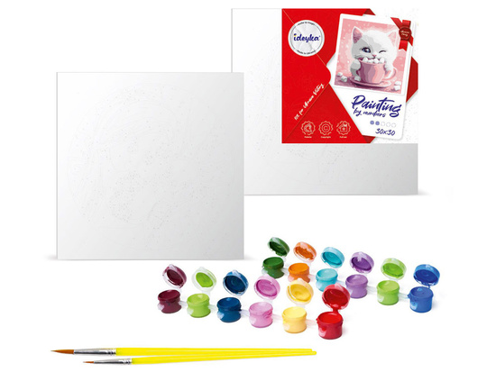 Malowanie po numerach 30x30cm KHO6716 Kakao dla kota AP0089