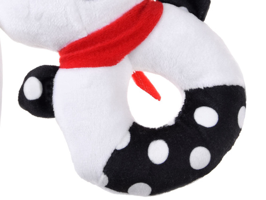 Contrast rattle for babies with a squeaker, BUNNY ZA5778