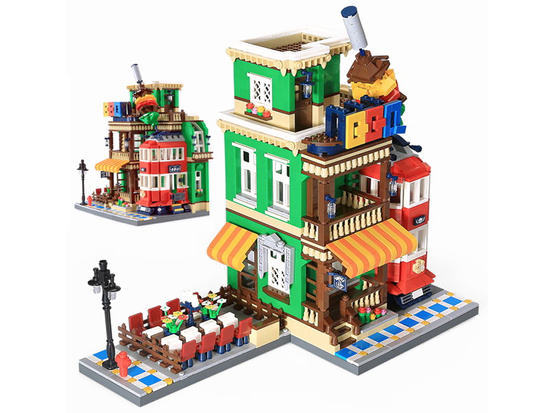 Blocks SERIES World-architecture style BBQ RESTAURANT Paris 1922ele ZA5749