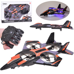 Remote controlled combat drone - flying vehicle + colored diodes za0704 PO