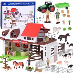 ANIMALS FARM SERIES Large set "VET in the countryside" 102 pieces ZA5350