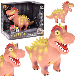 Interactive rubber dinosaur figurine with roaring sound ZA5725