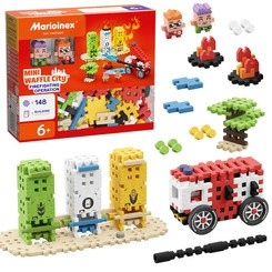 Marioinex Mini waffle blocks Firefighter action 148 pieces 2 figures ZA5489