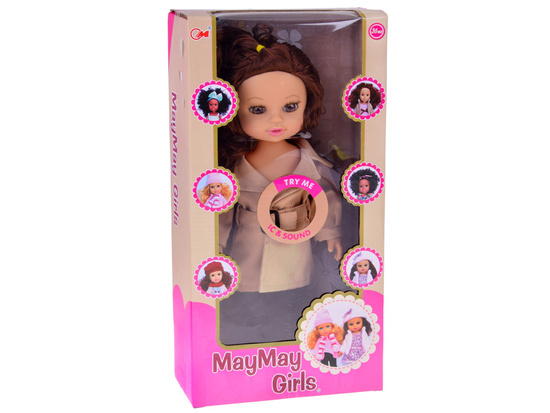 Stylish Kalinka Jesieniara doll in an elegant coat 36cm ZA5840