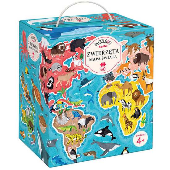 CzuCzu Animals World Map 60 pcs. ZA4163