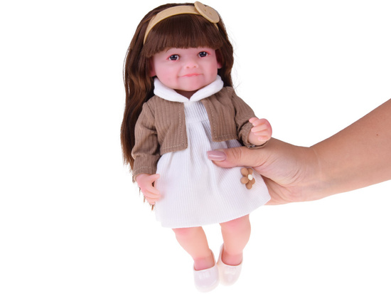 Lovely Tosia doll made of soft rubber, long hair, dress, 30 cm ZA5832