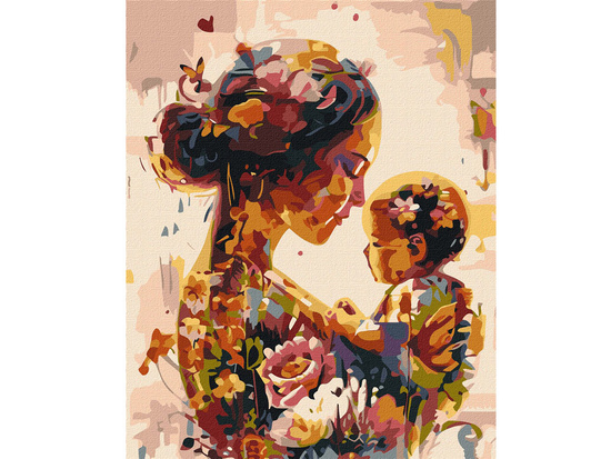 Painting by numbers on frame KHO8554 Blooming Femininity 40x50 cm AP0119
