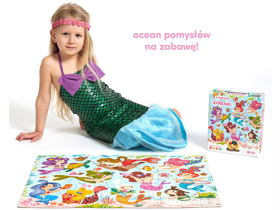 CzuCzu Large Magic Mermaid Puzzle 60 pieces 4+ ZA5631