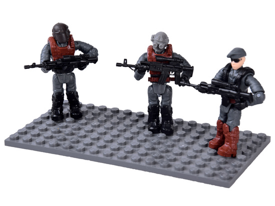 SWAT policeman blocks, movable figure, soldier, model to assemble ZA5724