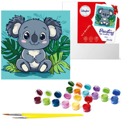 Malowanie po numerach dla dzieci 30x30cm KHO1270 Wesoła koala AP0086