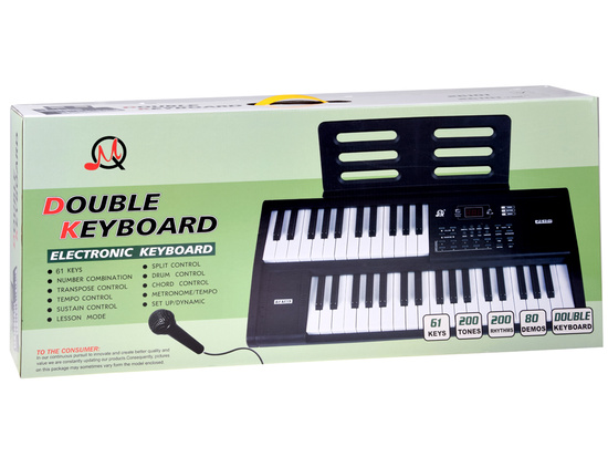 61-key KEYBOARD organ with SPLIT function + microphone IN0185