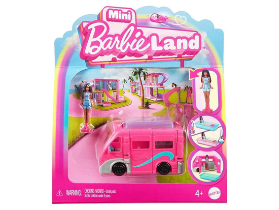 Mattel Mini Barbie Land Tourist Doll + Camper Van ZA6038 C