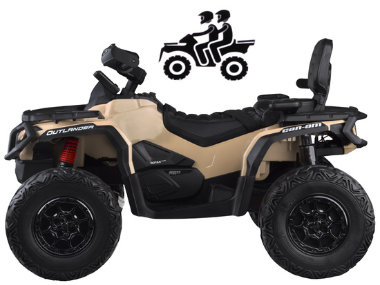 Battery-powered quad for children 2 people CAN-AM OUTLANDER 4x4 LED panel PA0326