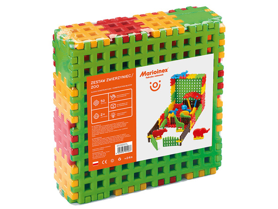 Marioinex Construction Blocks Zwierzyniec ZOO 50 pcs. Wafers ZA5037