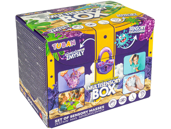 Tuban zestaw multisensoryczny BOX zestaw mas sensorycznych ZA6125