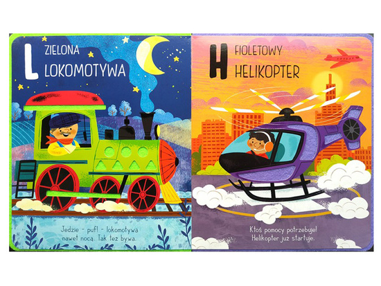 Aksjomat Pojazdy. Dotykam, poznaję kolory i litery. KS0815