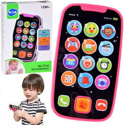 Interactive Kids Phone Toy – Hola Educational Baby Smartphone with Music and Light Effects ZA5670