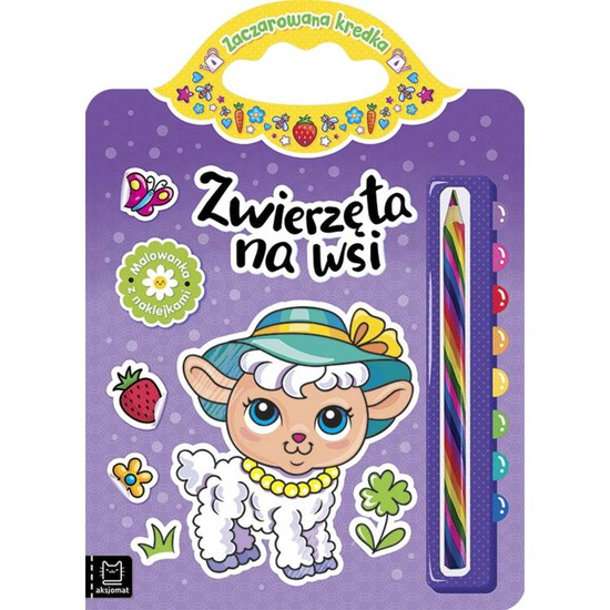 Aksjomat Zwierzęta na wsi. Malowanka z naklejkami KS0727