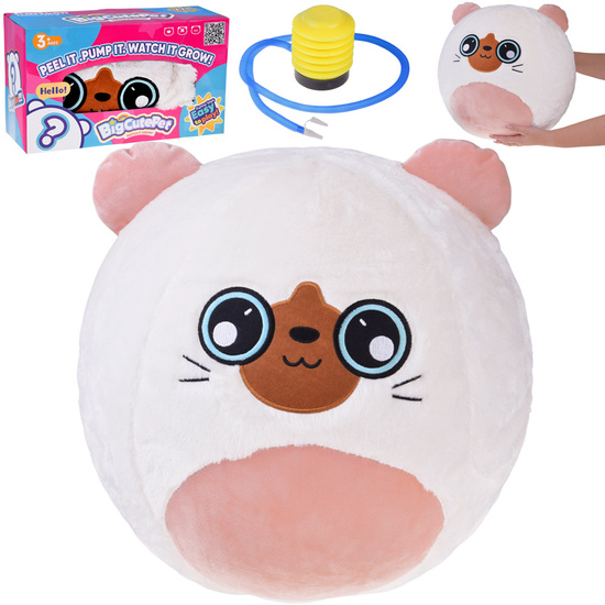 Wielka pluszowa Piłka maskotka urocze zwierzątko 45cm Kotek ZA5976