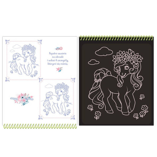 Aksjomat Kolorowa Zdrapywanka z rysikiem Kucyki KS0394