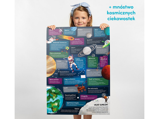 CzuCzu Obserwacyjne puzzle Kosmos  60 elementów +plakat edukacyjny ZA5560