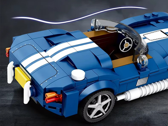 Technical blocks Sports car blue classic roadster 312-piece ZA5792