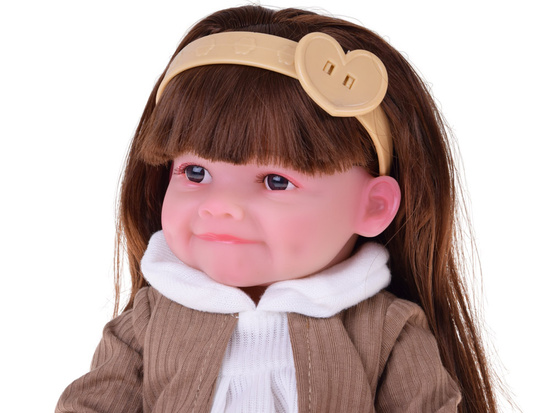 Lovely Tosia doll made of soft rubber, long hair, dress, 30 cm ZA5832