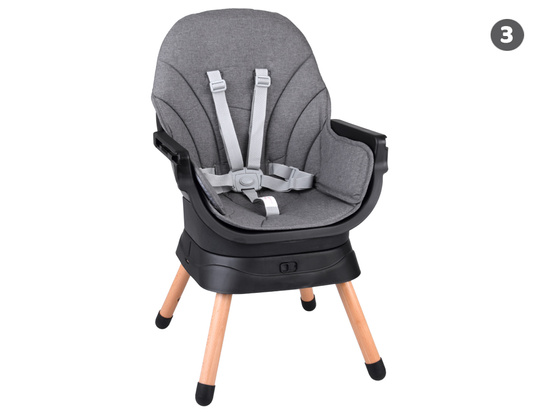 Multifunctional 6-in-1 swivel feeding chair for children ZA5659