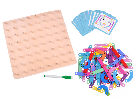 Montessori puzzle wooden colorful sticks ZA4686