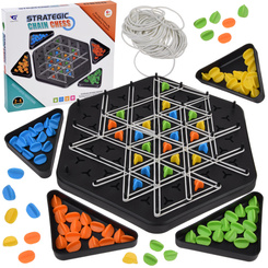 Chain Chess Strategy Game - Capture as many triangles as possible! GR0764