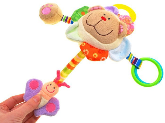 Hanger for a cot or stroller - rustling soft TEDDY BEAR ZA1823