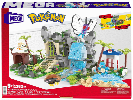 Mattel MEGA Pokémon set 1362 pieces + 4 Pokemon figures ZA6035
