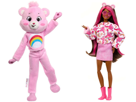 Mattel Barbie Cutie Reveal Care Bears Doll - MERRY HEART ZA6063